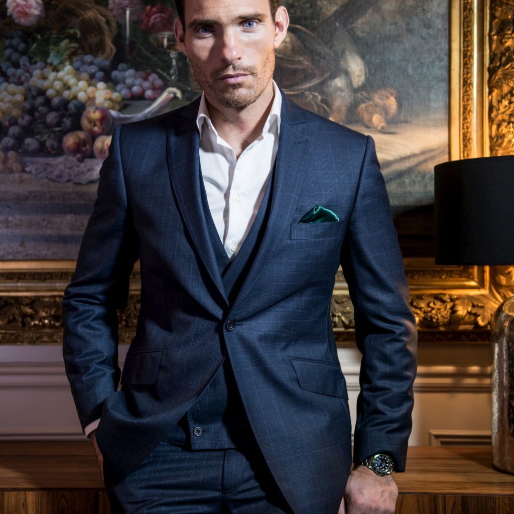 A model wearing a Bespoke Suit from The Bespoke Tailor