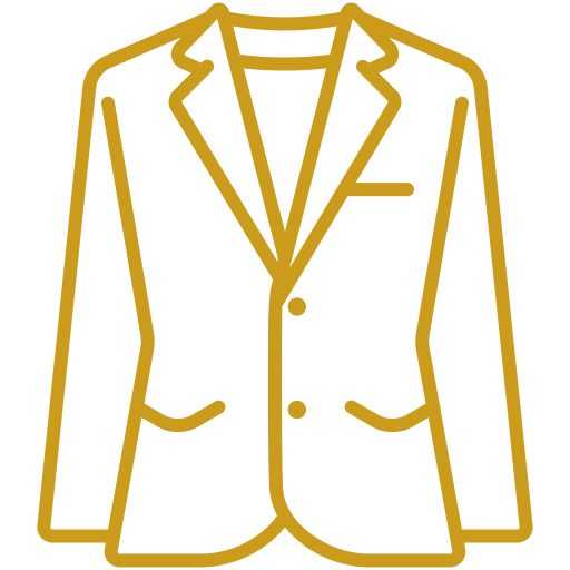 A cartoon of a tailored blazer